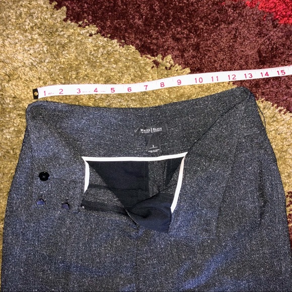 NWOT WHBM Speckled Black & White Wide Leg Trousers - Picture 4 of 8